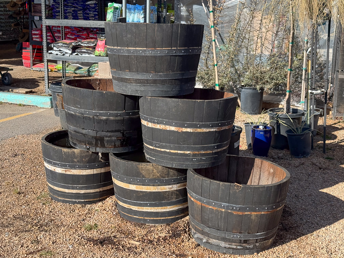 Wine Barrel Planters